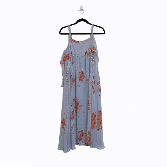 Free People Floral-Print Chiffon Midi Dress - Picture 6 of 10